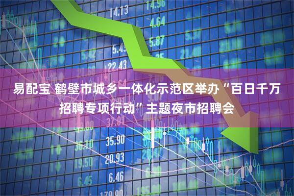 易配宝 鹤壁市城乡一体化示范区举办“百日千万招聘专项行动”主题夜市招聘会