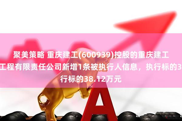 聚美策略 重庆建工(600939)控股的重庆建工第一市政工程有限责任公司新增1条被执行人信息，执行标的38.12万元